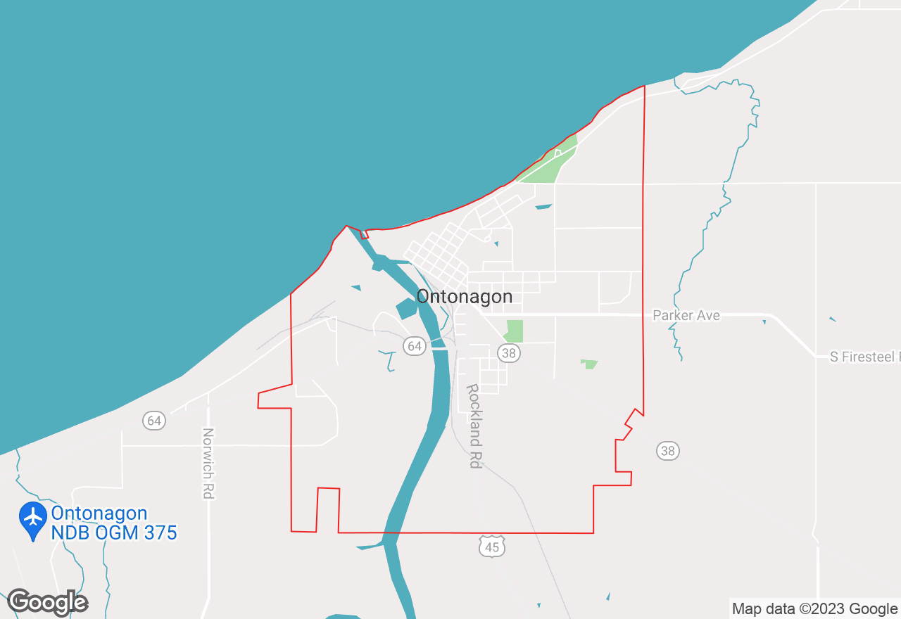 Ontonagon map