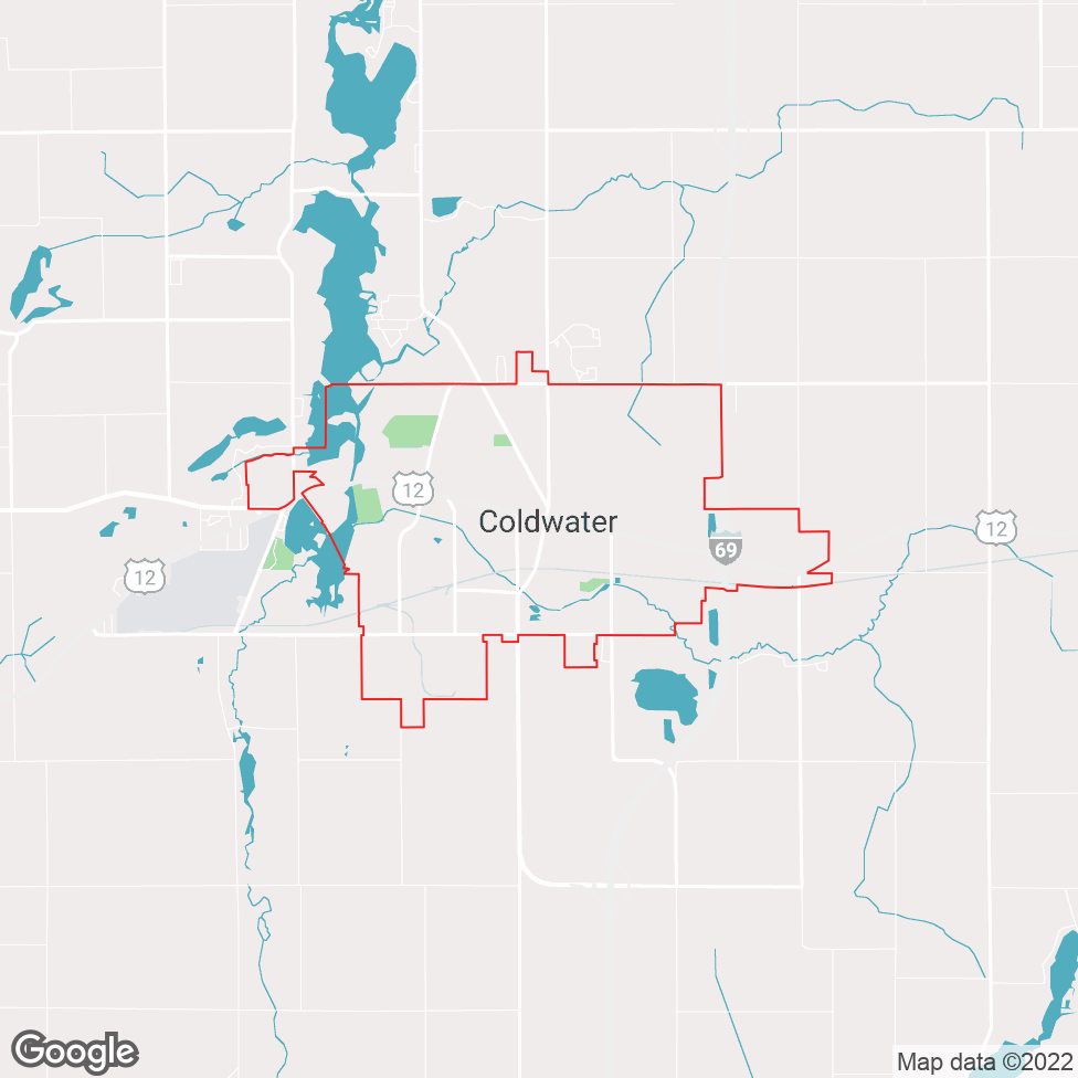 Coldwater map