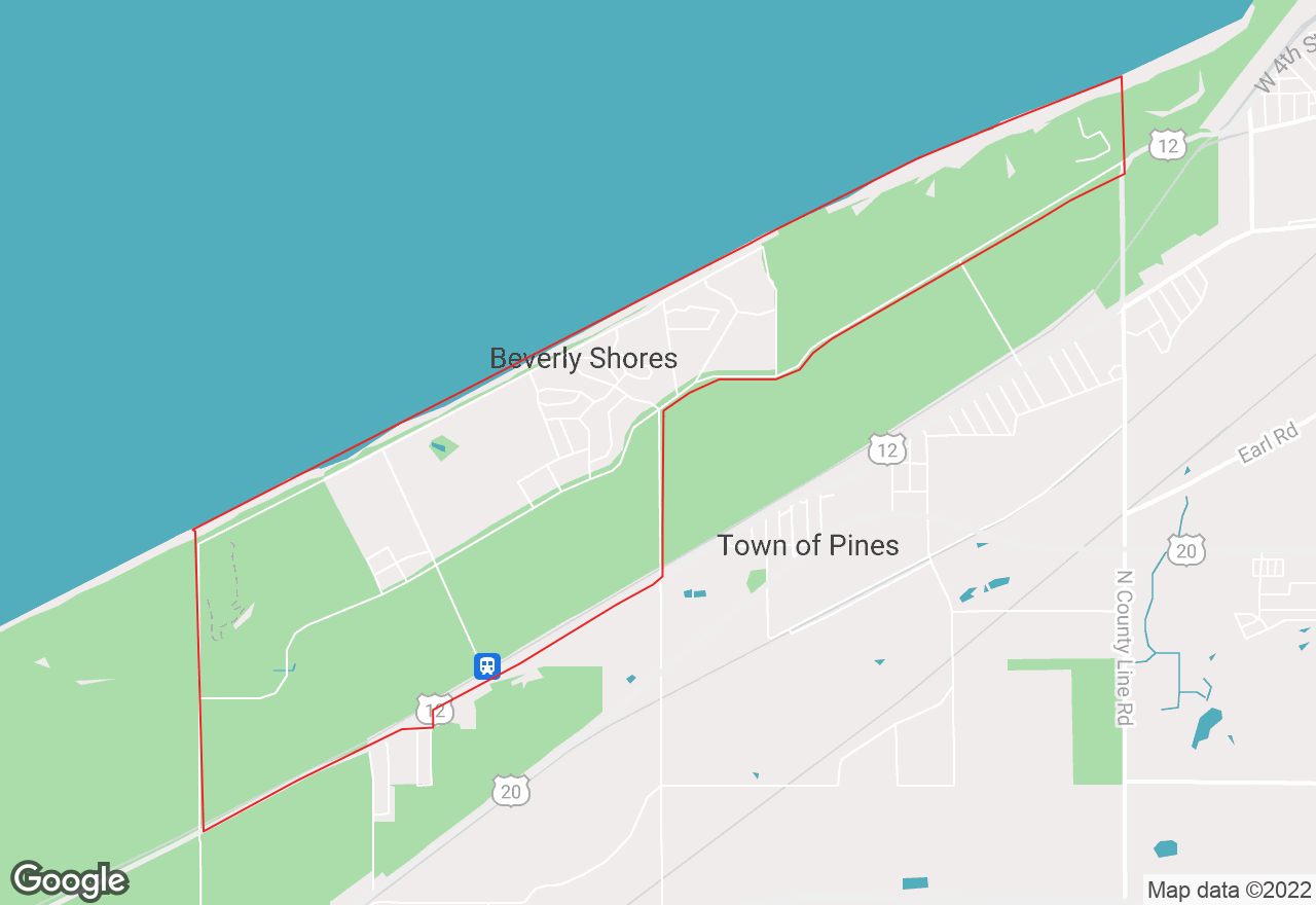 Beverly Shores map