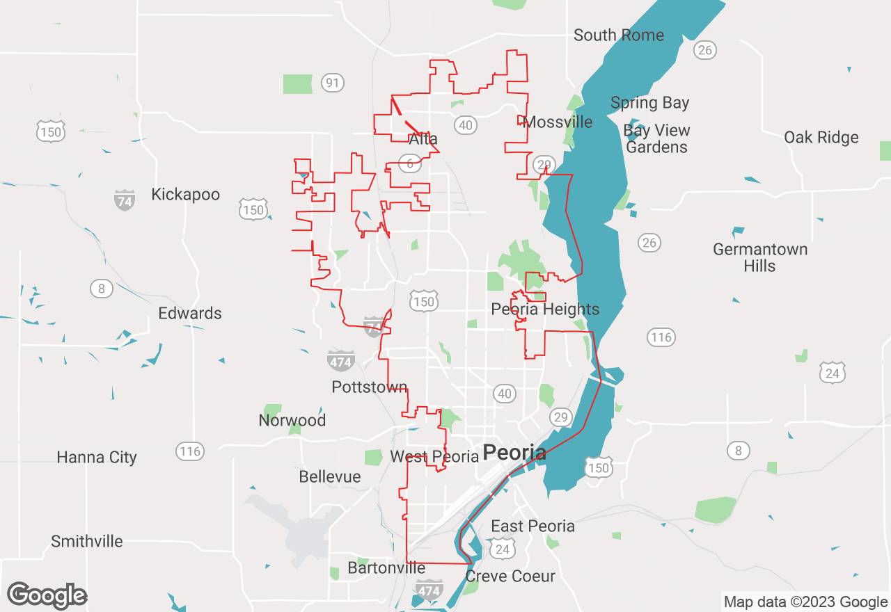 Peoria map