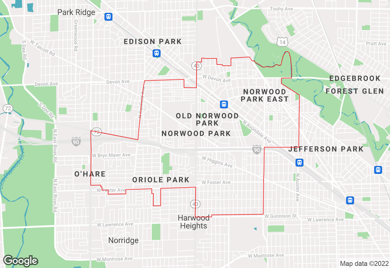 Norwood Park map