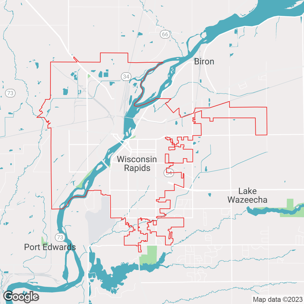 Wisconsin Rapids map