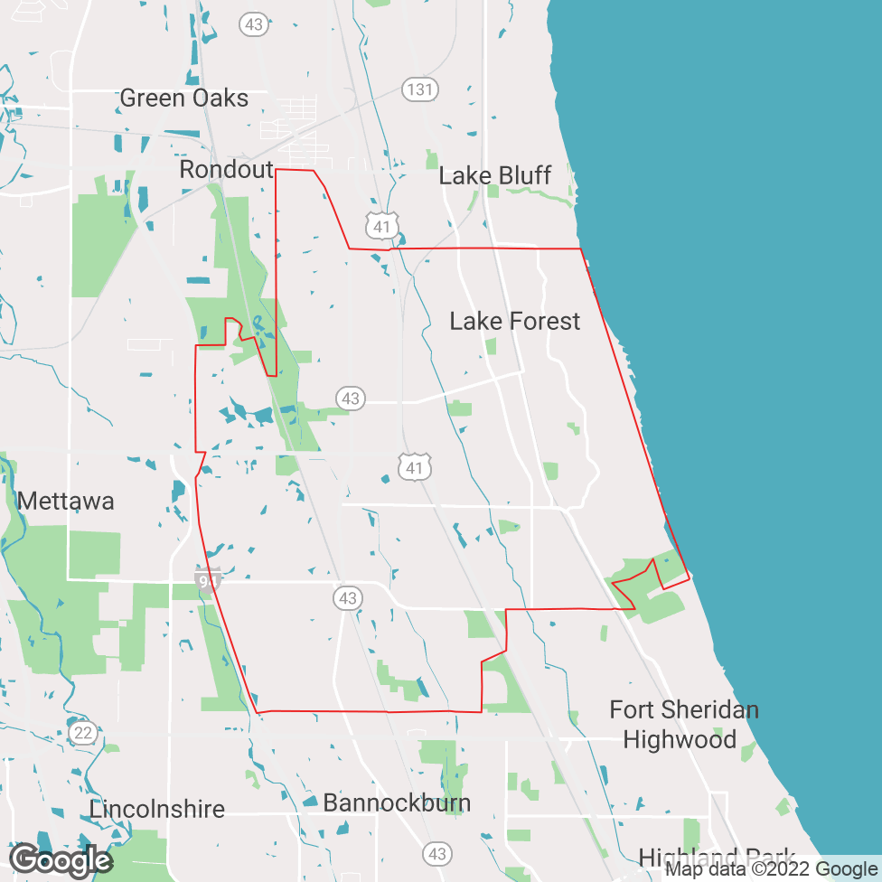 Lake Forest map