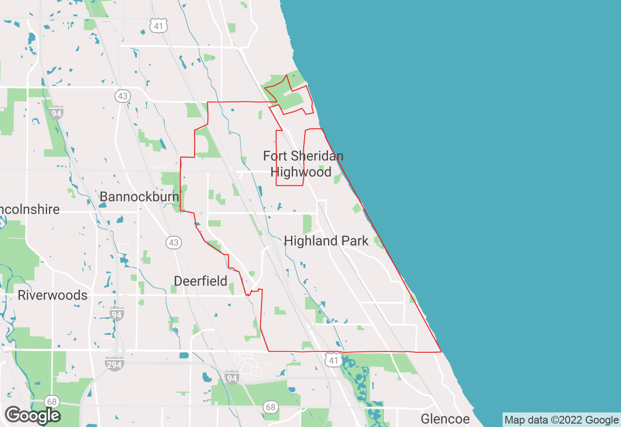 Highland Park map