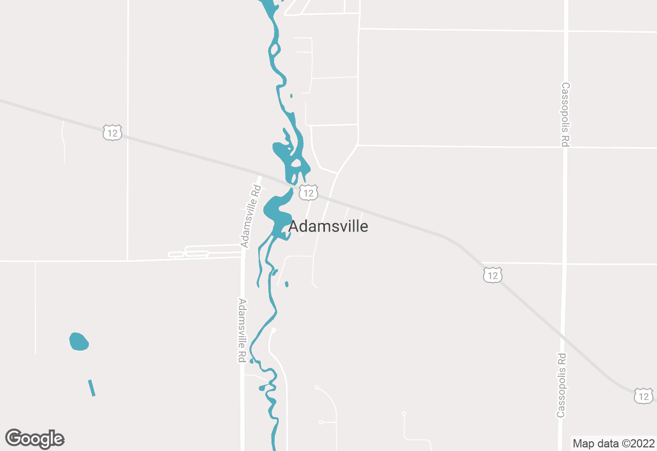 Adamsville map