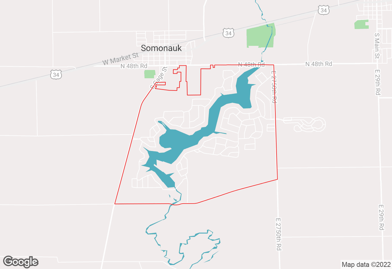 Lake Holiday map