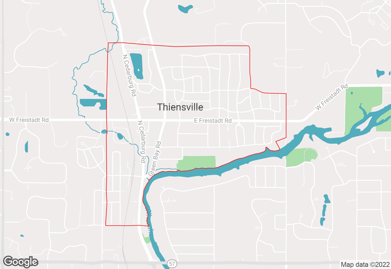 Thiensville map