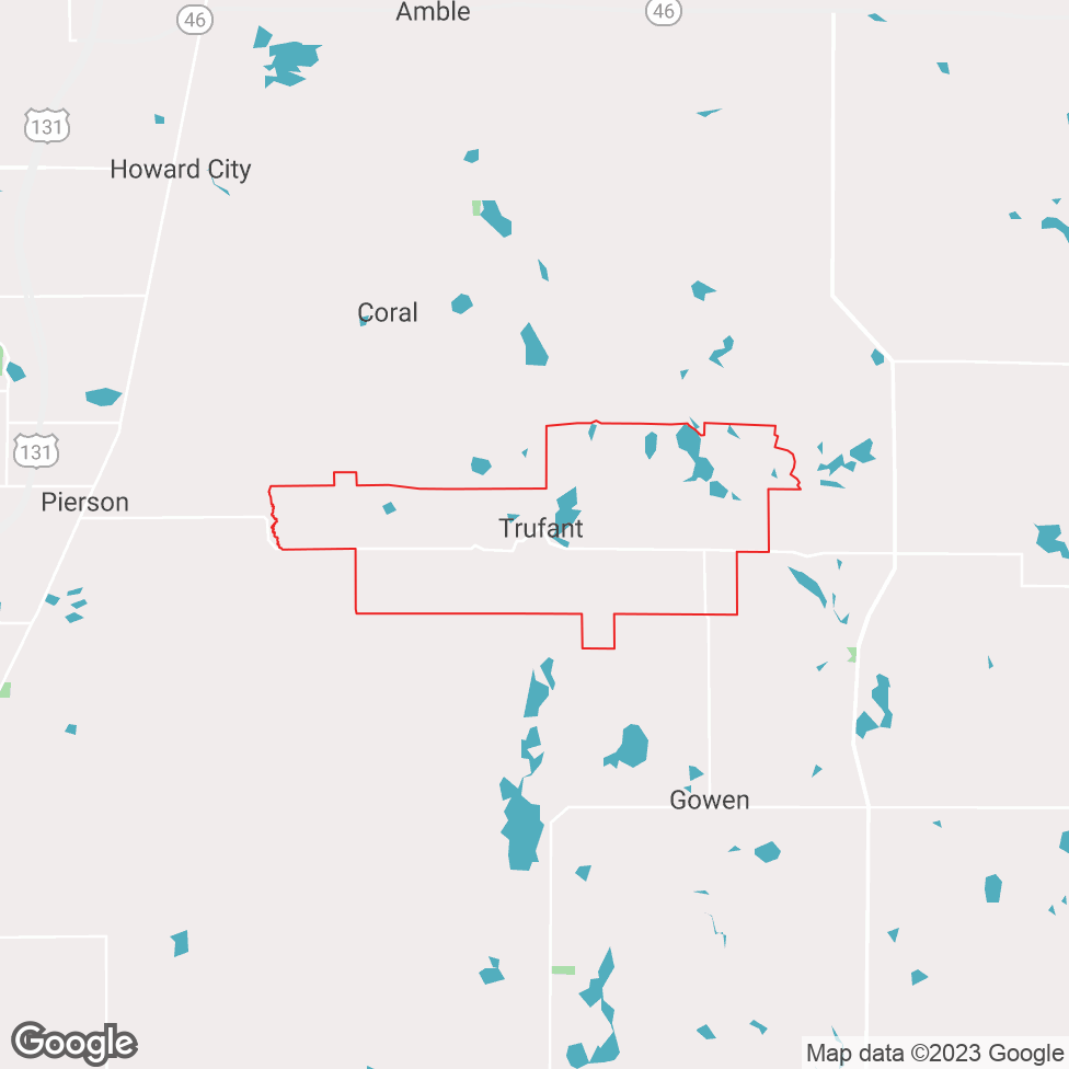 Trufant map