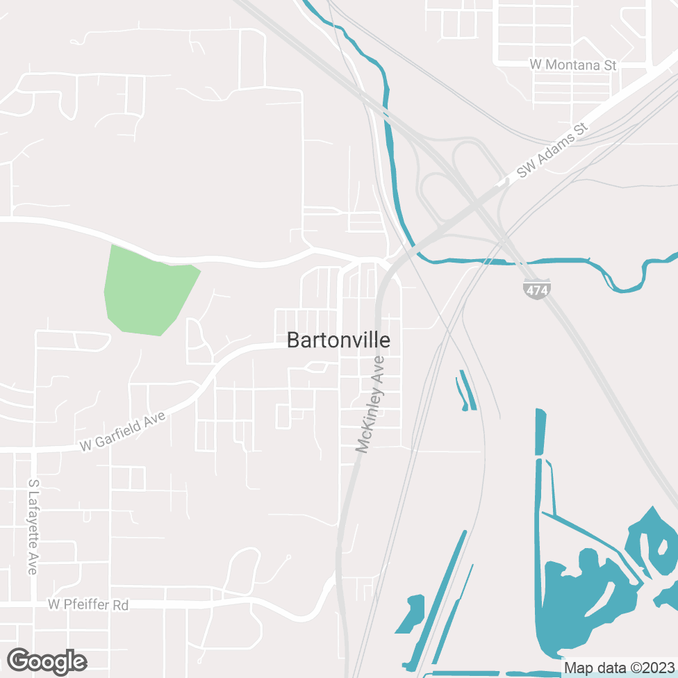 Bartonville map