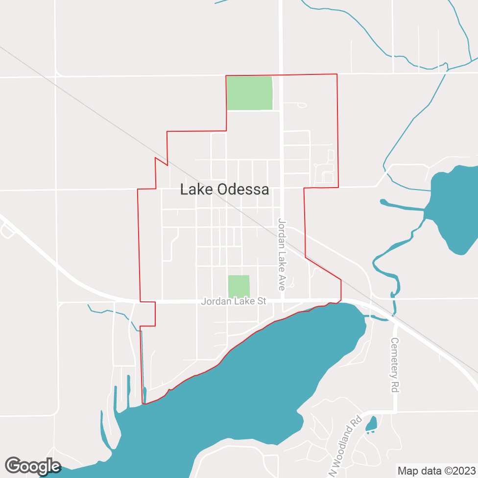 Lake Odessa map