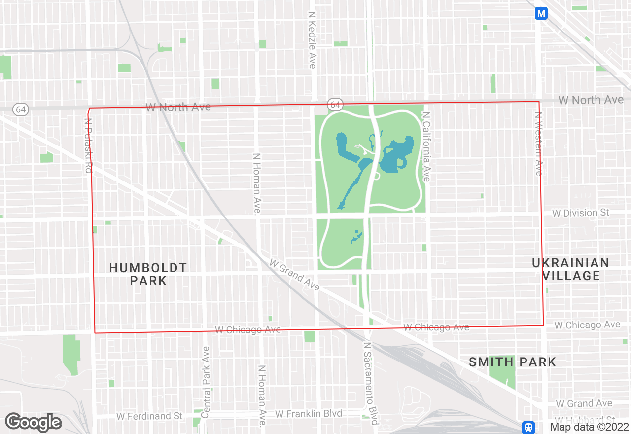 Humboldt Park map