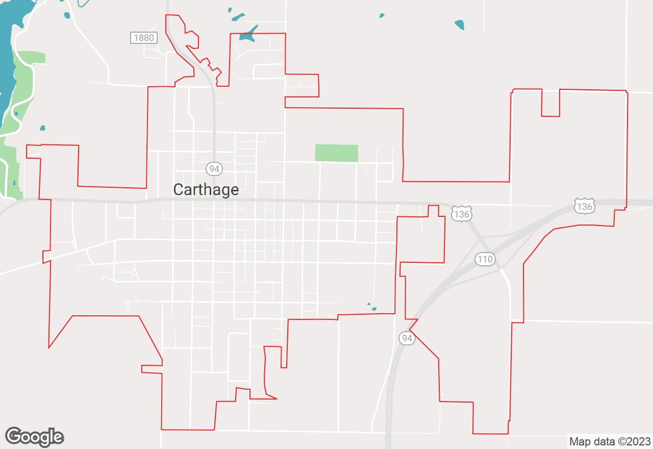 Carthage map