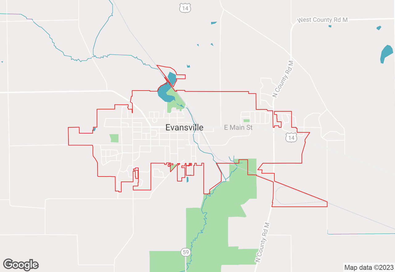 Evansville map