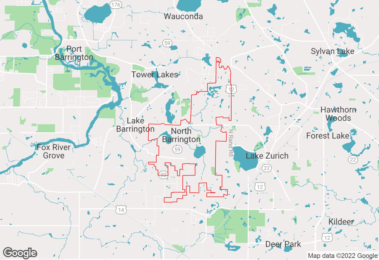 North Barrington map