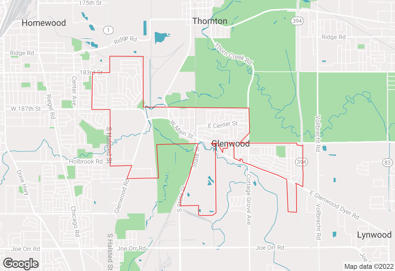 Glenwood map