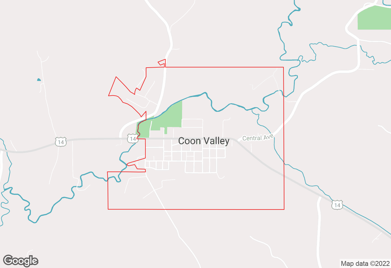 Coon Valley map