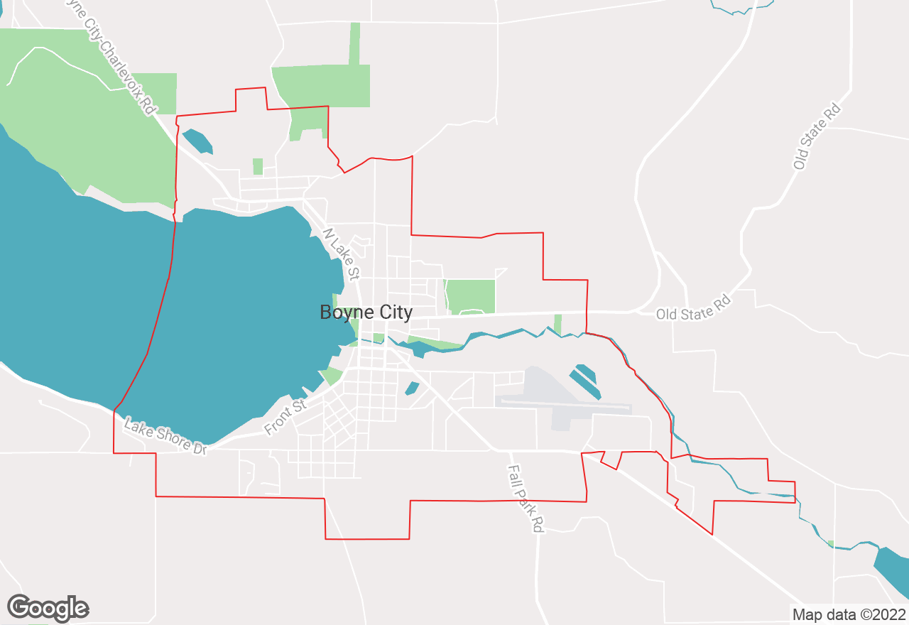 Boyne City map