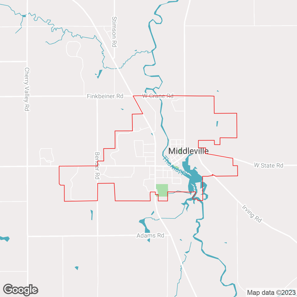 Middleville map