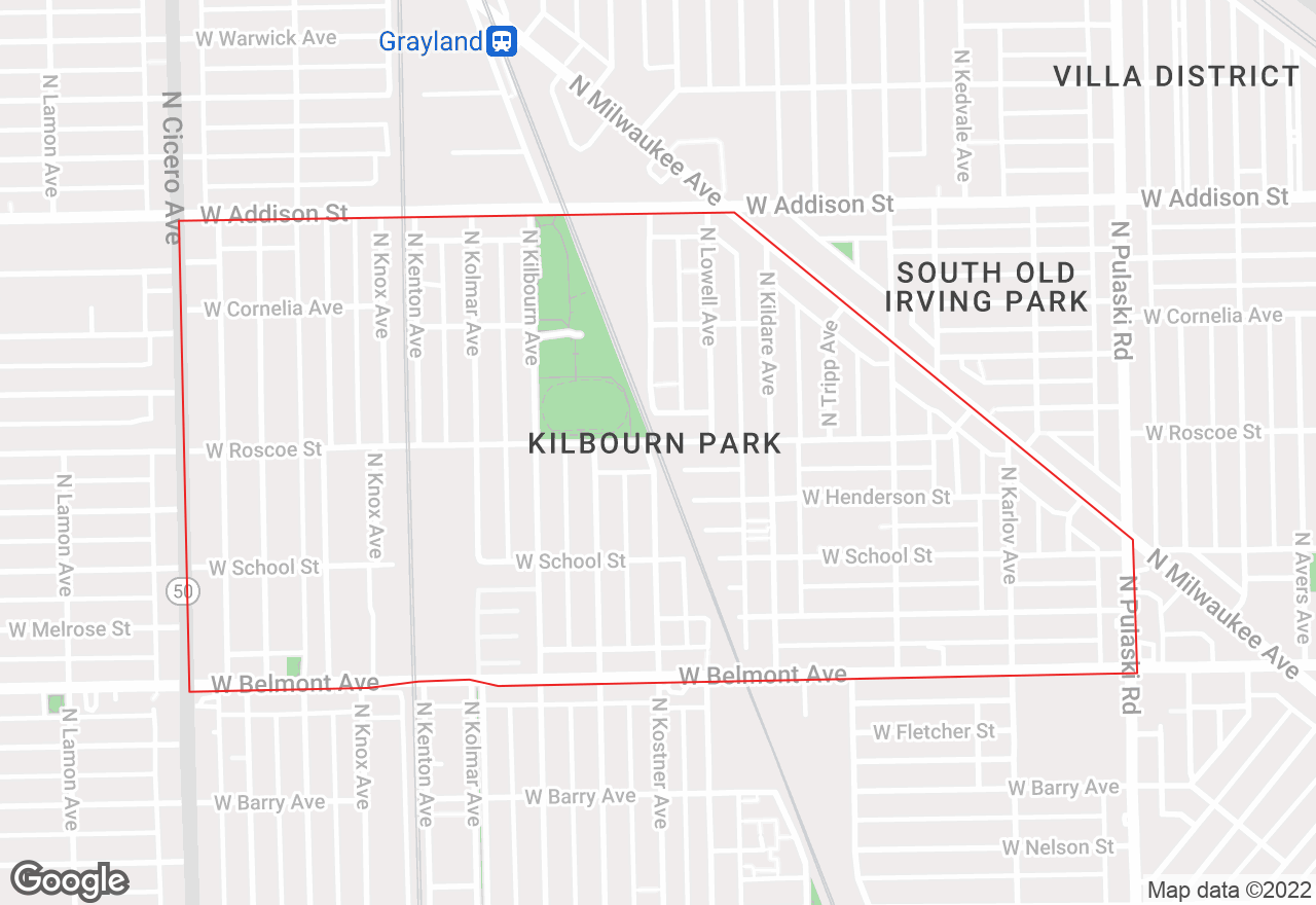 Kilbourn Park map