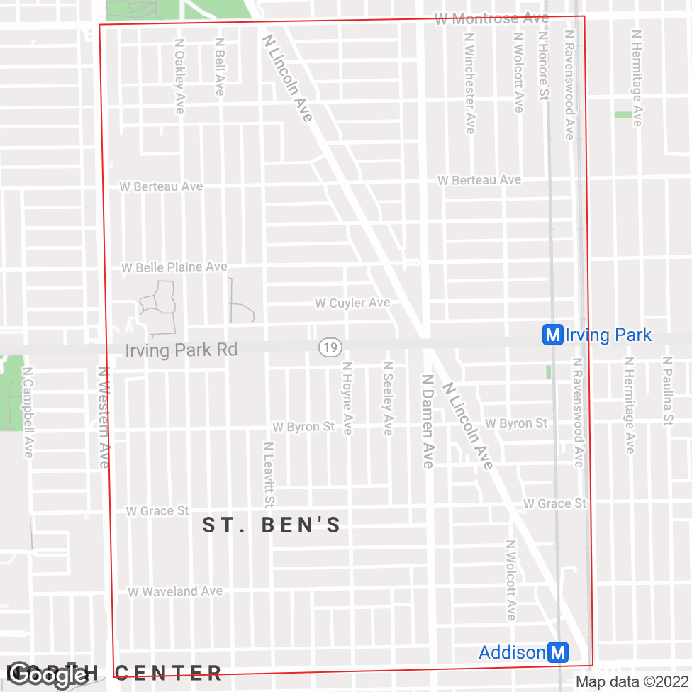 North Center map