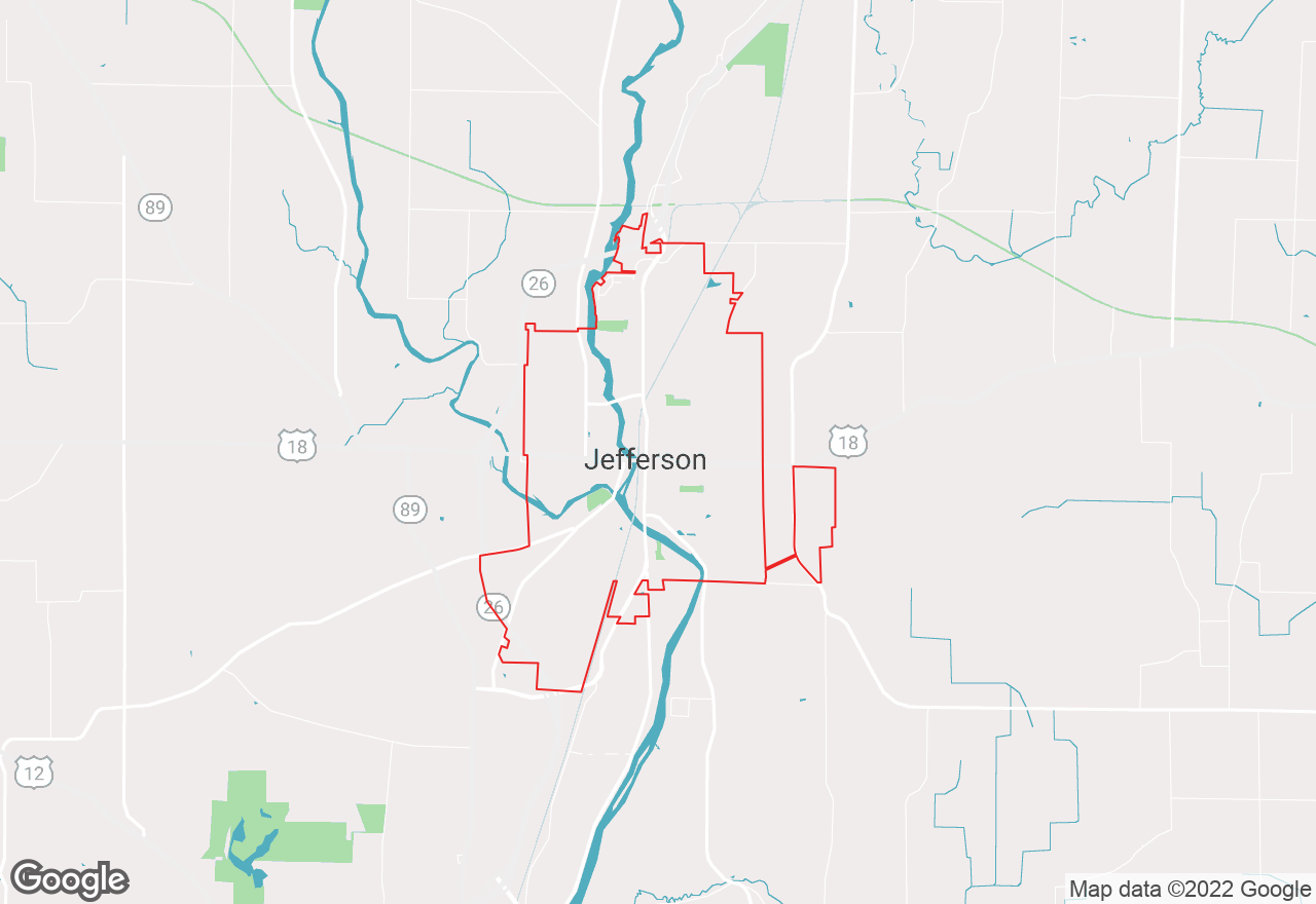 Jefferson map