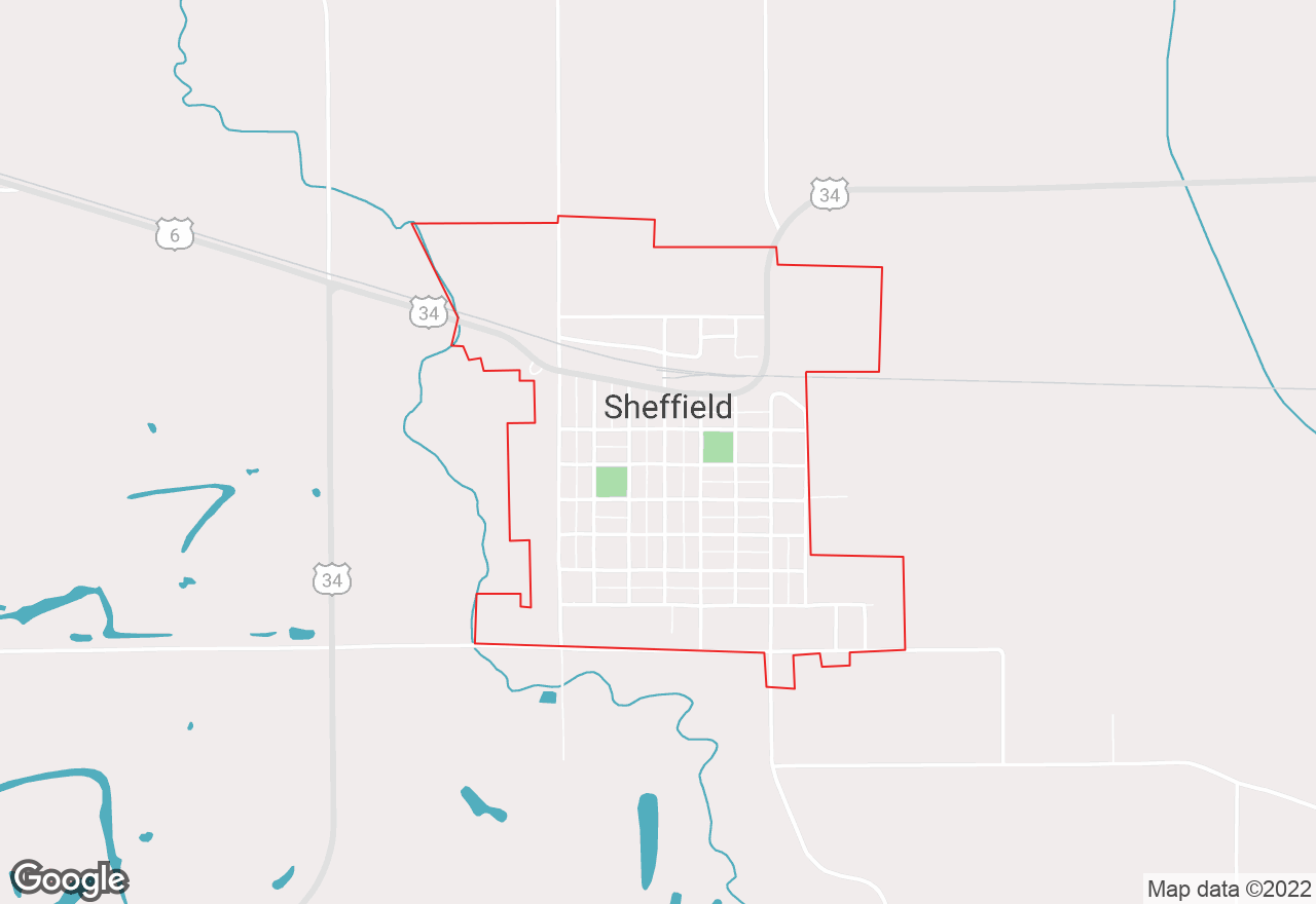 Sheffield map