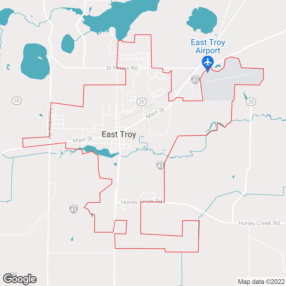 East Troy map