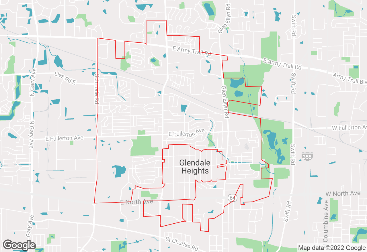 Glendale Heights map