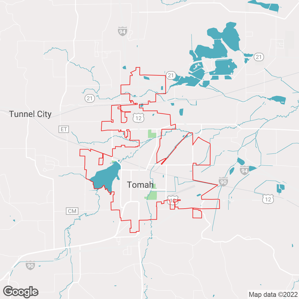 Tomah map