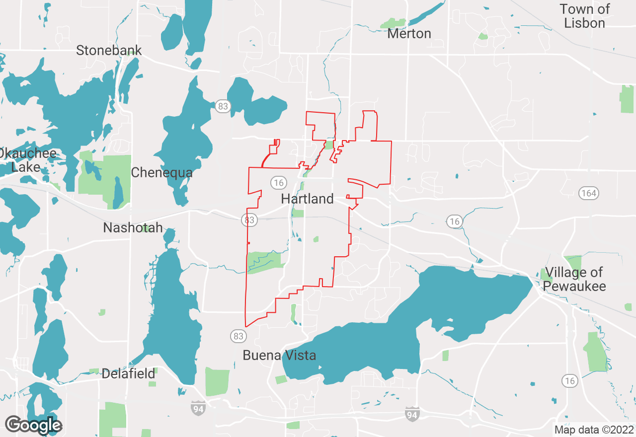 Hartland map