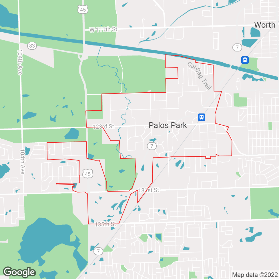 Palos Park map