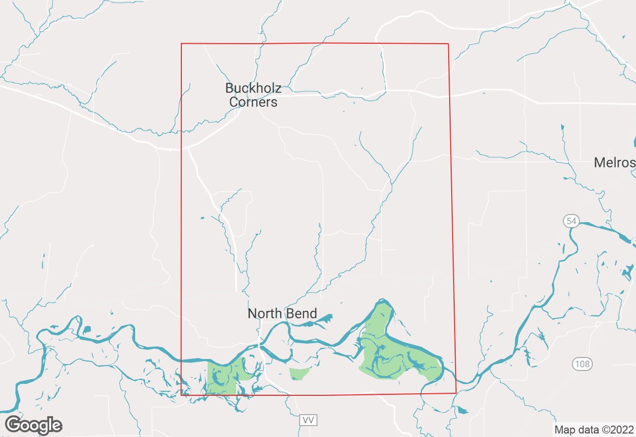 North Bend map