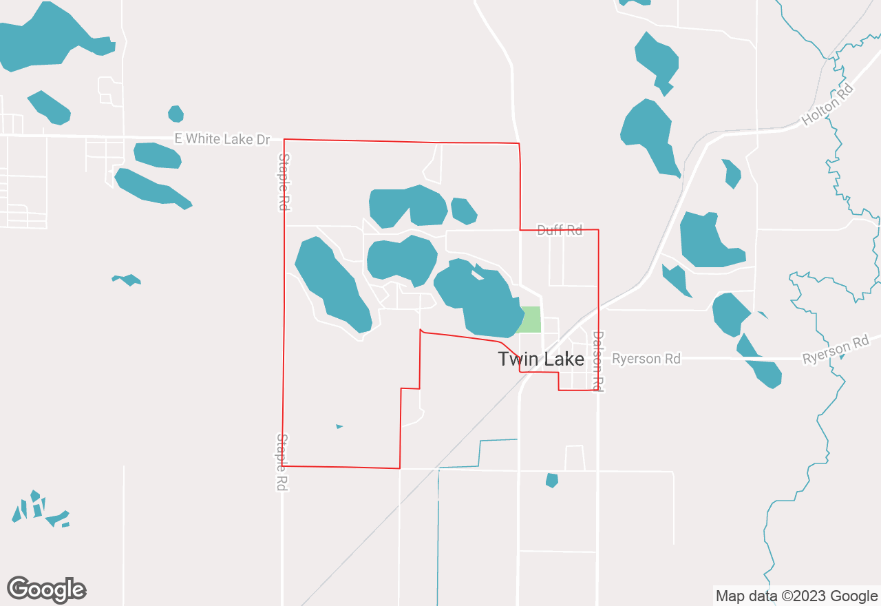 Twin Lake map