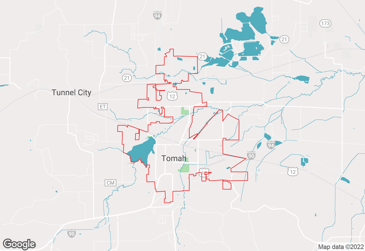 Tomah map