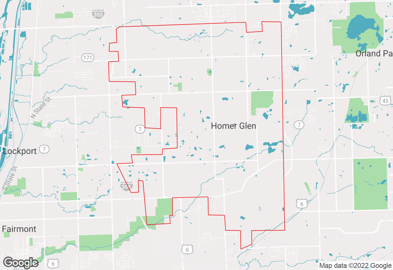 Homer Glen map