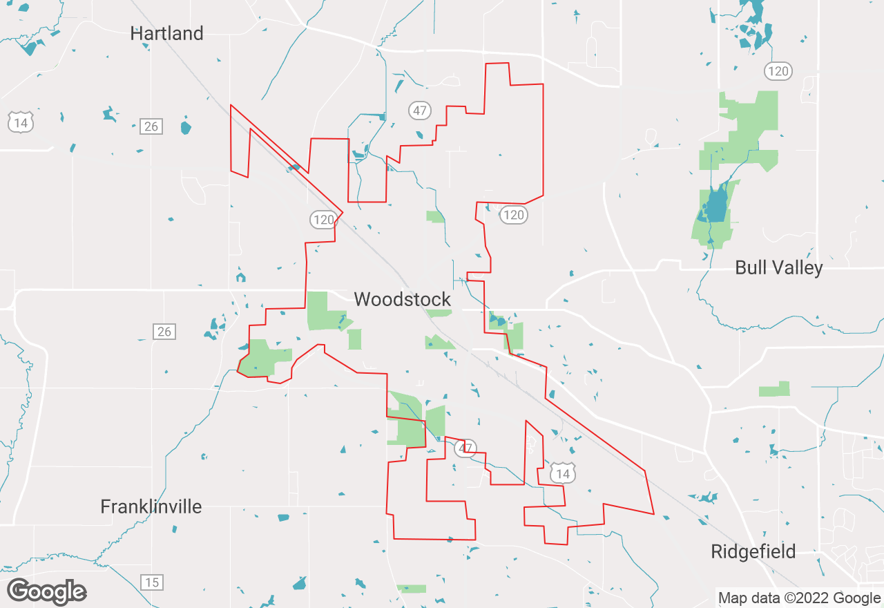 Woodstock map