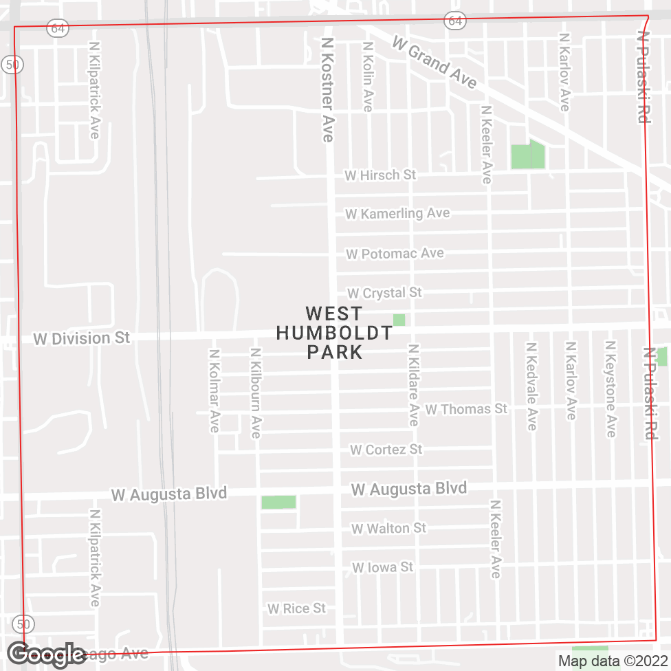 West Humboldt Park map