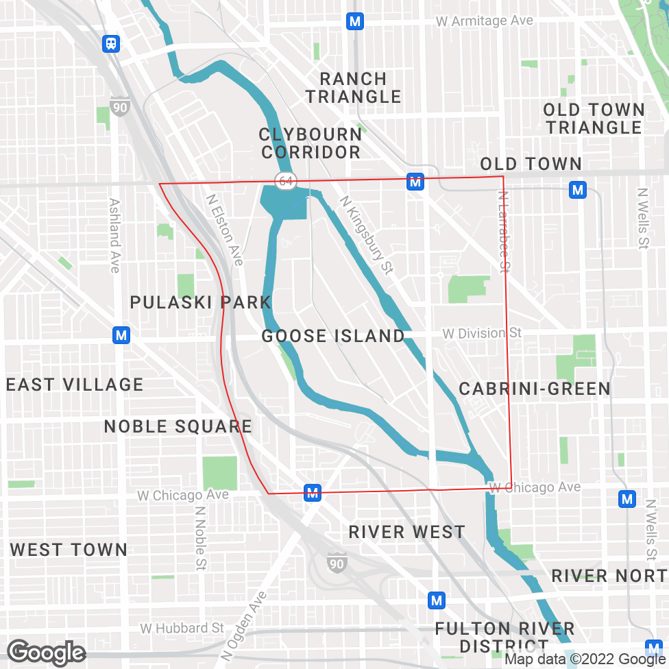 Goose Island map