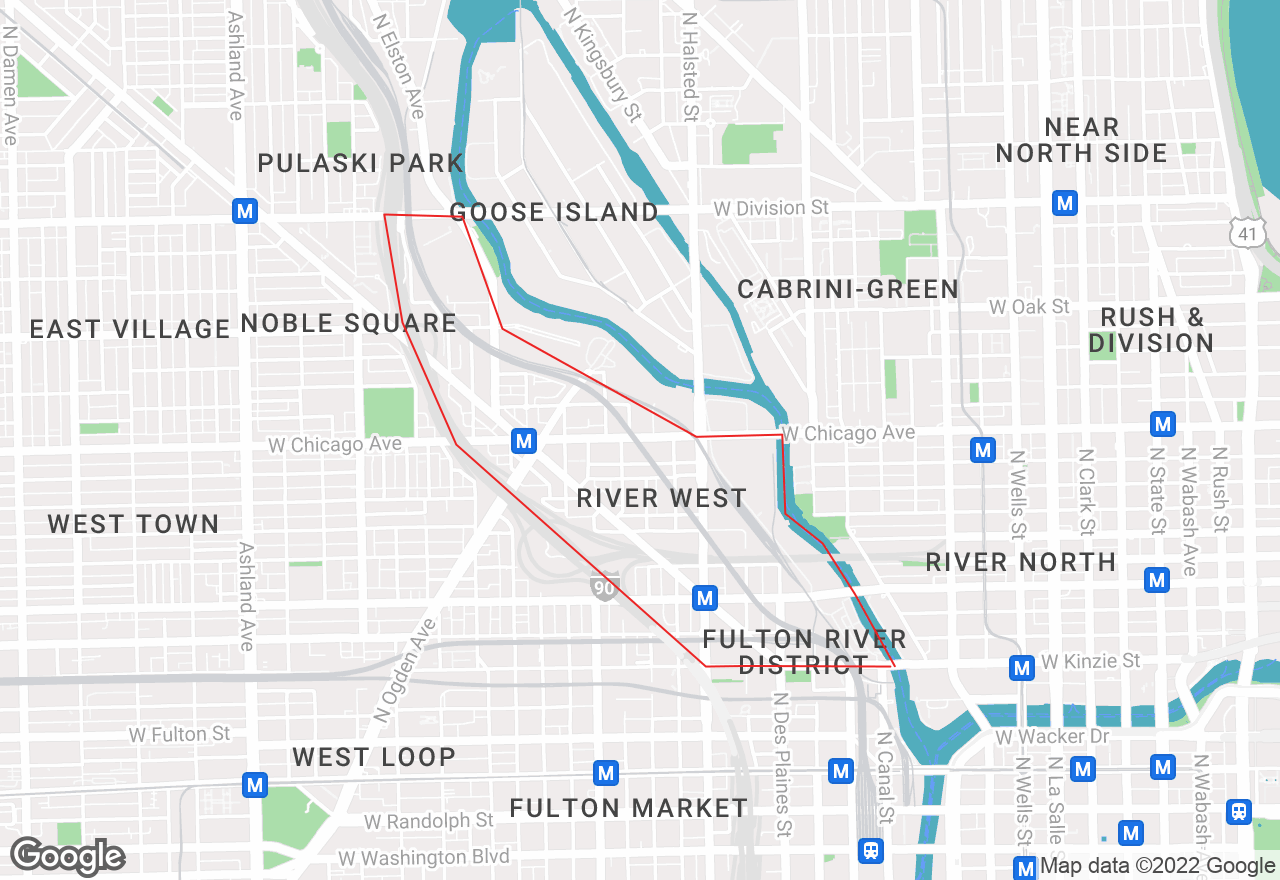 River West map