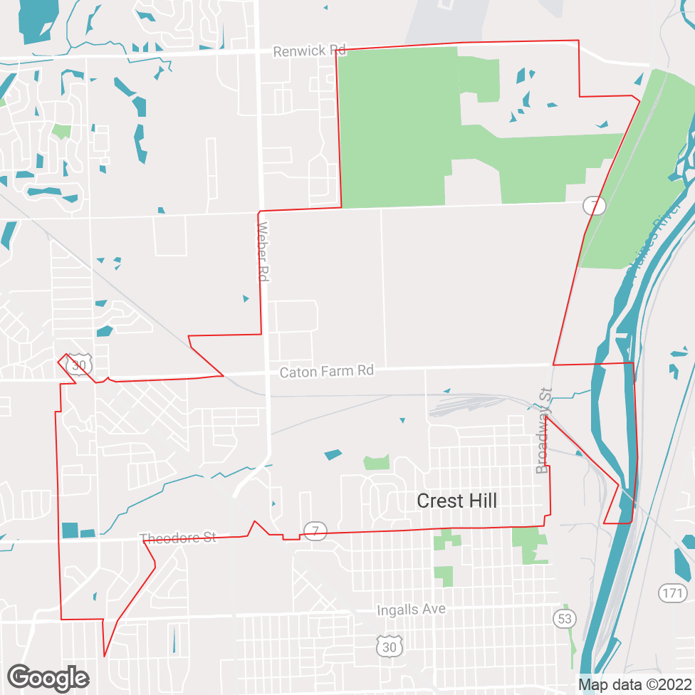 Crest Hill map