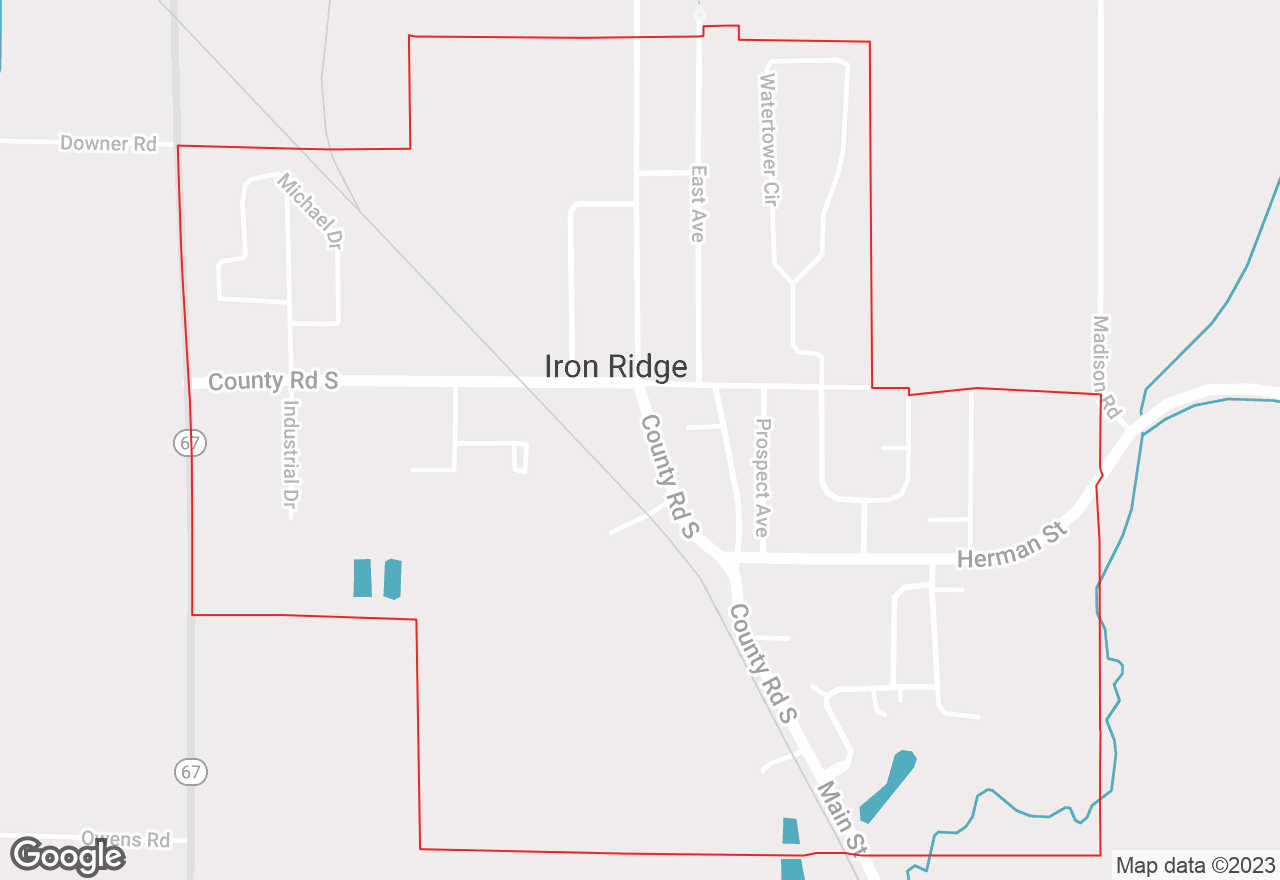 Iron Ridge map