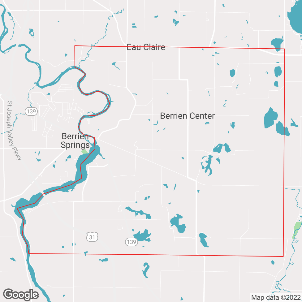 Berrien Center map