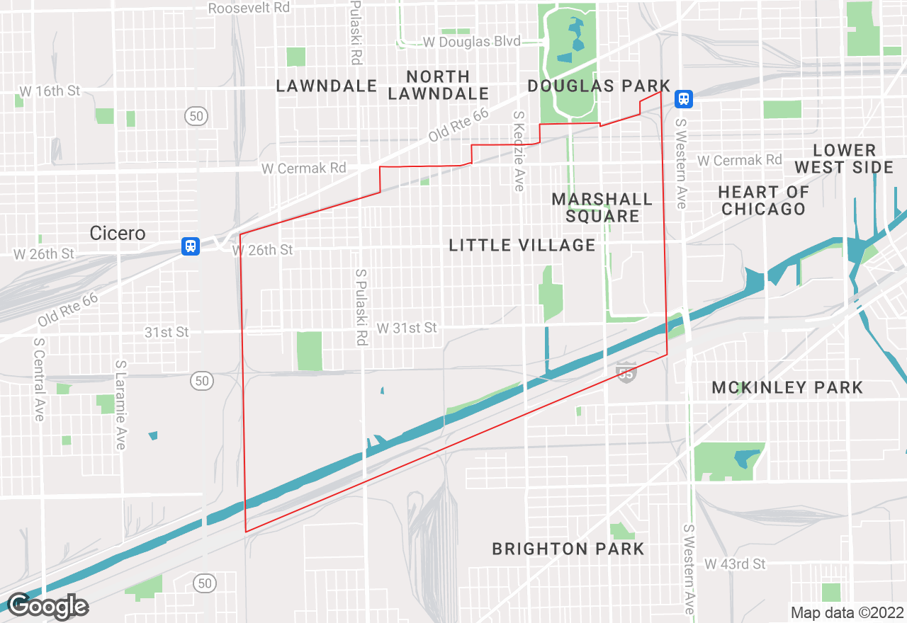 South Lawndale map