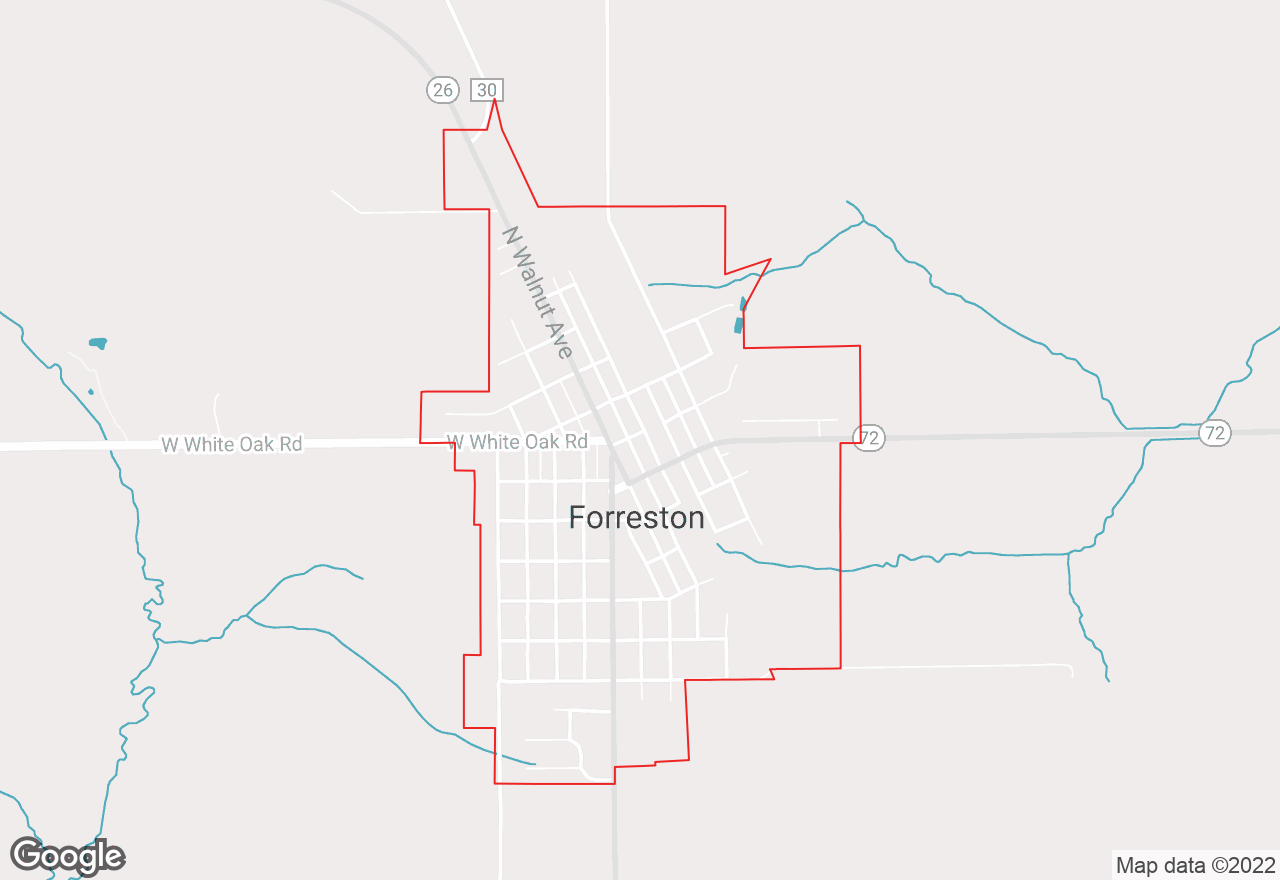 Forreston map