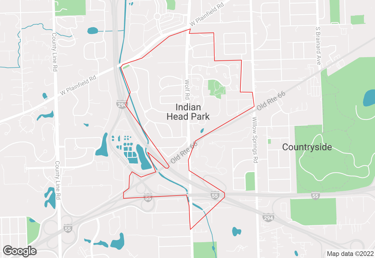 Indian Head Park map