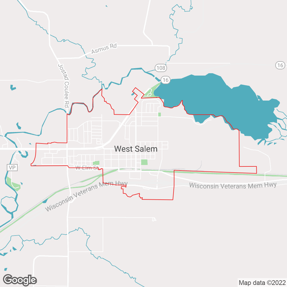 West Salem map