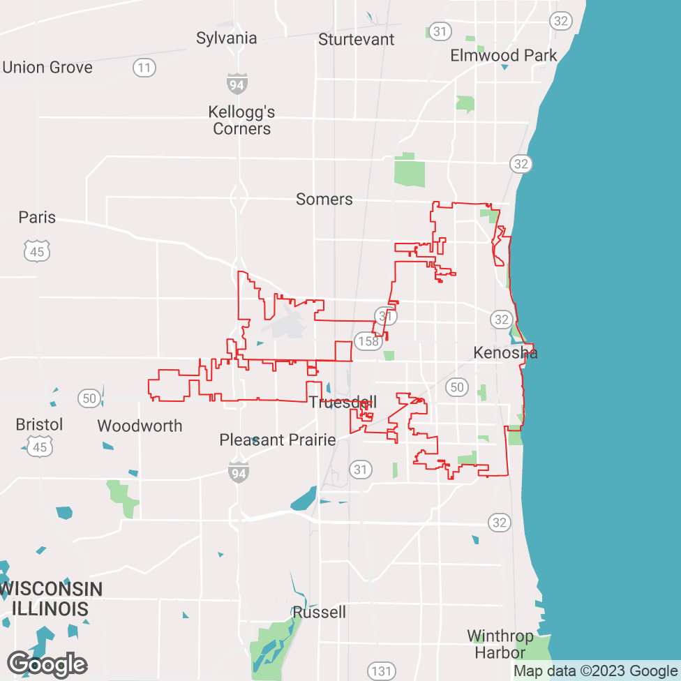 Kenosha map