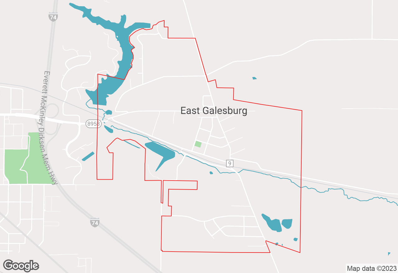 East Galesburg map