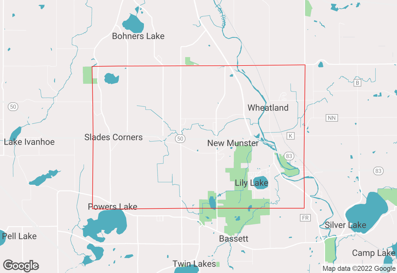 Wheatland map