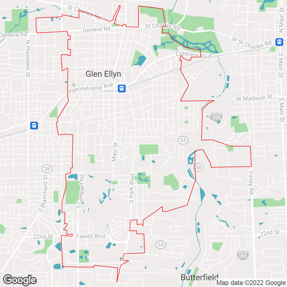 Glen Ellyn map